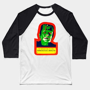 Frankenstein Sticker Baseball T-Shirt